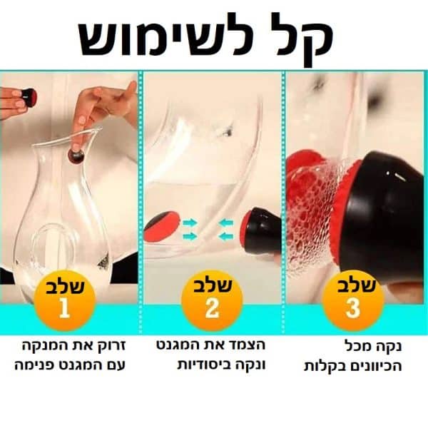 מנקה מגנטי למקומות קשים במיוחד