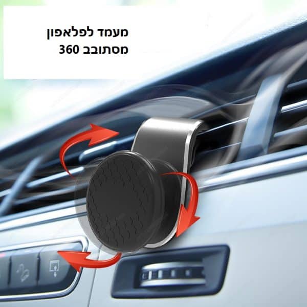 ⁦מעמד מגנטי לפלאפון ברכב מתחבר למזגן⁩ – תמונה ⁦5⁩