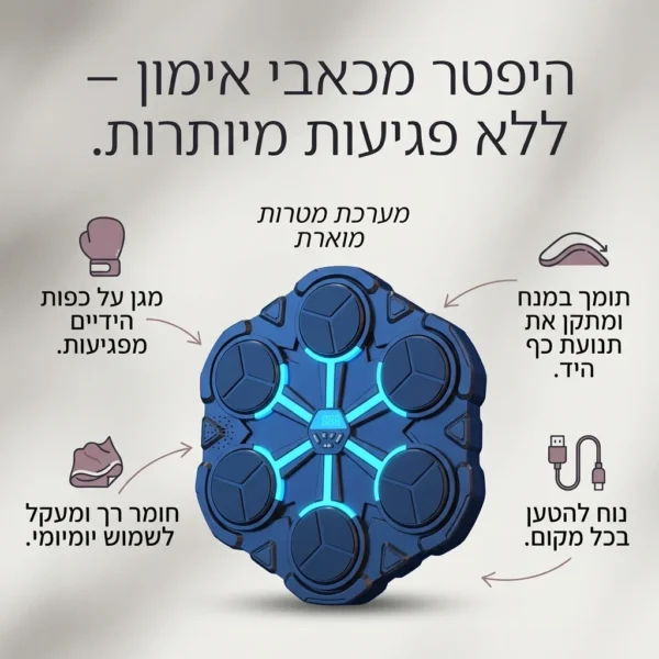 ⁦אגרוף מוזיקלי + כפפות במתנה⁩ – תמונה ⁦4⁩