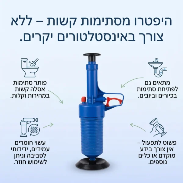 פותח סתימות מקצועי לבית