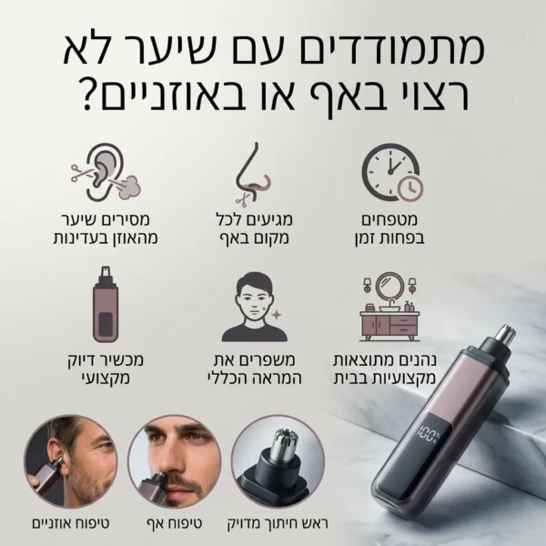 ⁦קוצץ מדויק למראה נקי ומטופח⁩ – תמונה ⁦3⁩