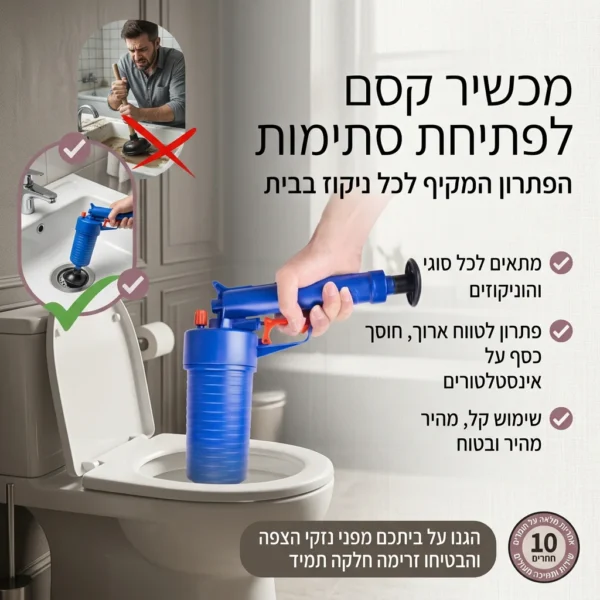 ⁦פותח סתימות מקצועי לבית⁩ – תמונה ⁦4⁩