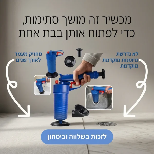 ⁦פותח סתימות מקצועי לבית⁩ – תמונה ⁦5⁩
