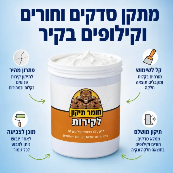 ⁦הפתרון המהיר לקיר כמו חדש⁩ – תמונה ⁦2⁩