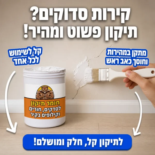 ⁦הפתרון המהיר לקיר כמו חדש⁩ – תמונה ⁦3⁩