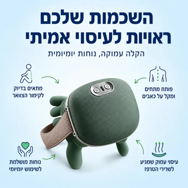 מעסה מקצועי לשחרור הצוואר והשכמות
