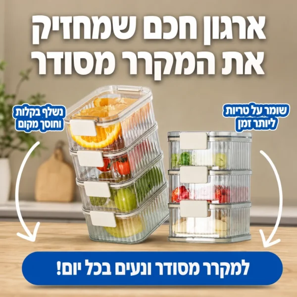 ⁦מארז סדר וטריות למקרר - 5 יחידות⁩ – תמונה ⁦2⁩
