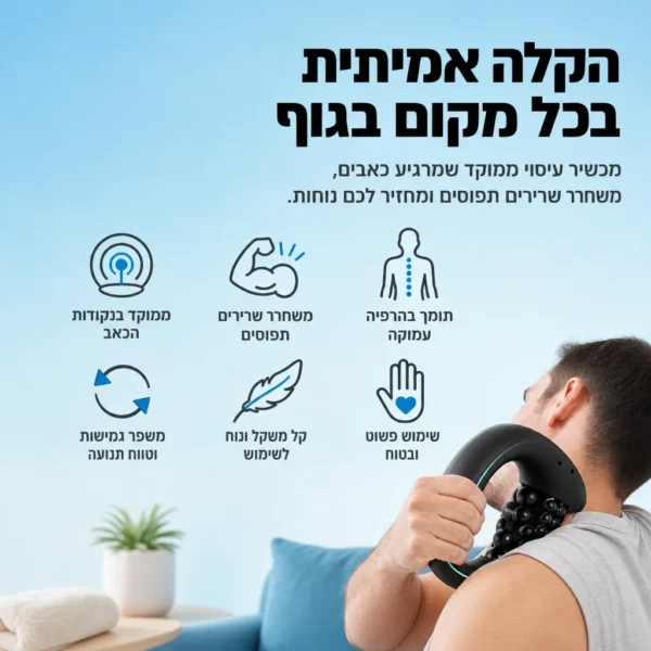 ⁦מעסה חכם לשחרור כאב⁩ – תמונה ⁦4⁩