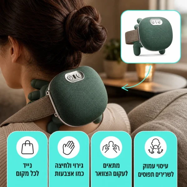 ⁦מעסה מקצועי לשחרור הצוואר והשכמות⁩ – תמונה ⁦4⁩