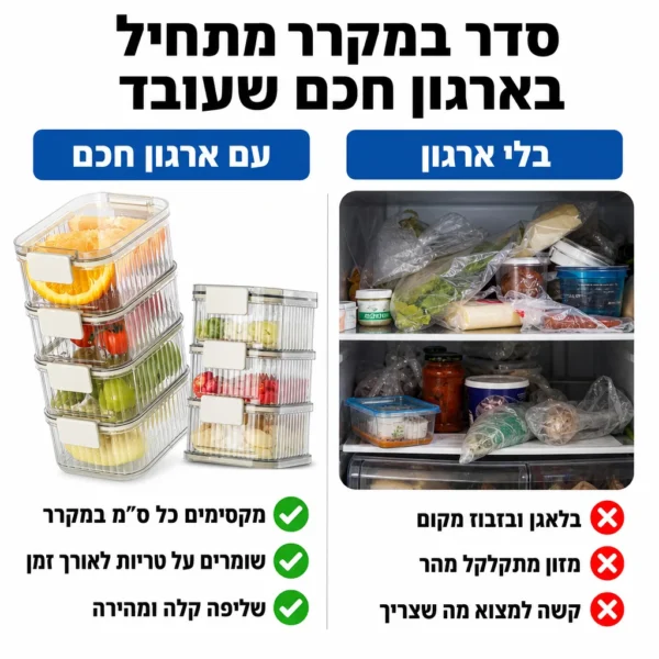 ⁦מארז סדר וטריות למקרר - 5 יחידות⁩ – תמונה ⁦5⁩