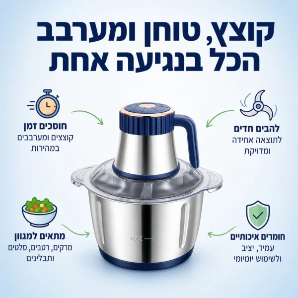 ⁦קוצץ ומערבב הכל בשניות⁩ – תמונה ⁦3⁩